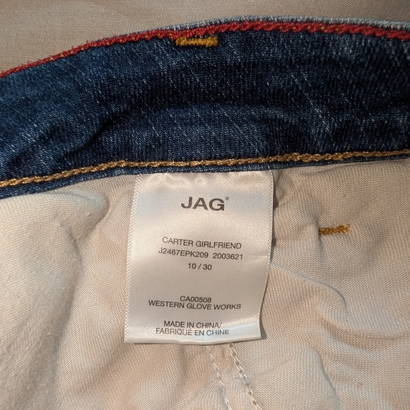 JAG Jeans Women's Carter Mid Rise Girlfriend Size 10 - Picture 2 of 10